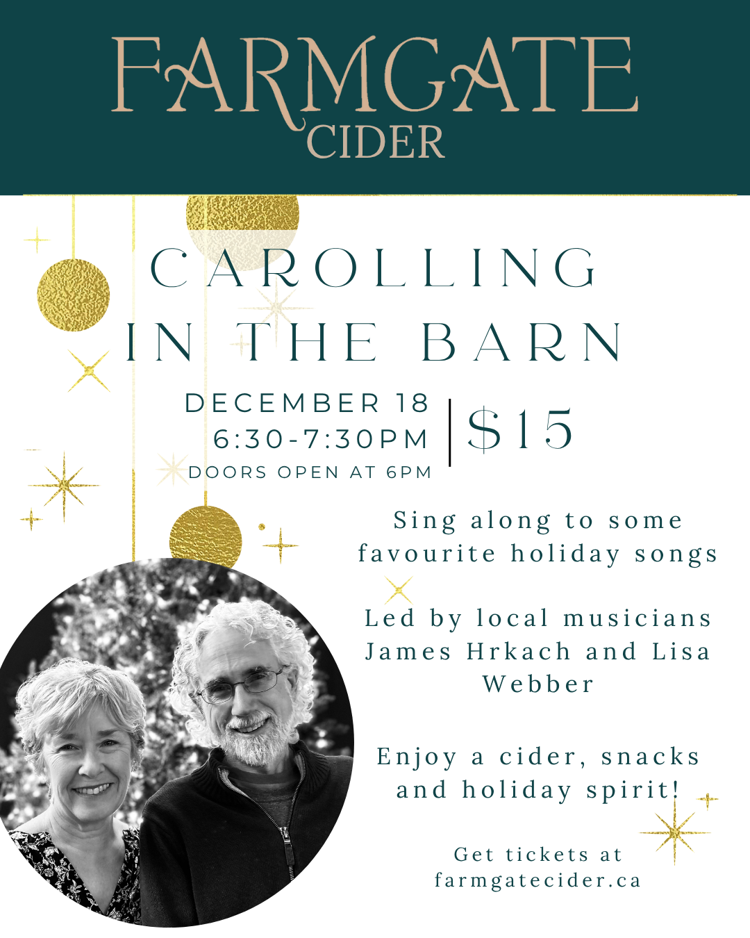 Carolling in the Barn - Dec 18, 2025 Ticket