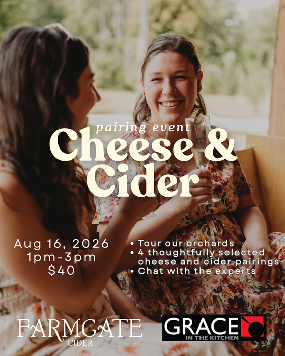Cider and Cheese Pairing - Aug 16, 2026 Ticket